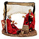 Two Roman soldiers playing cards, tent, Naples nativity scene, 15 cm s1