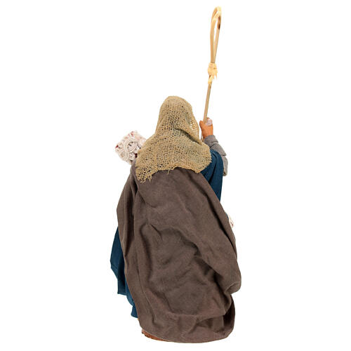 Donna battipanni tappeto presepe napoletano 13 cm 4