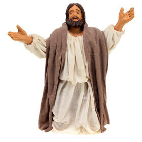 Jesus kniend in neapolitanischer Osterkrippe 13 cm