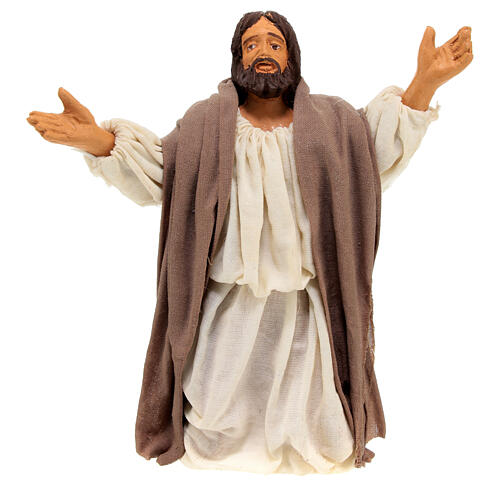 Jésus à genoux crèche pascale 13 cm 1