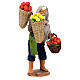 Wayfarer man with fruit baskets Neapolitan nativity scene 13 cm s4