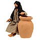Man sitting with a jar for Neapolitan Nativity Scene with 13 cm characters s2
