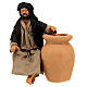 Sitting man with amphora, Neapolitan nativity 13 cm s1