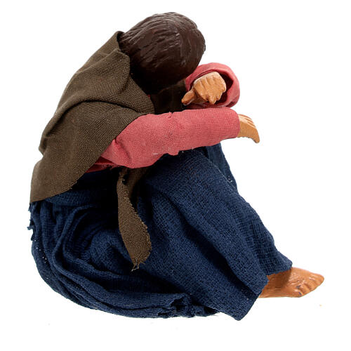 Schlafende Frau sitzend Neapolitanische Krippe, 13 cm 3