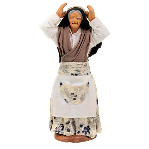 Donna arrabbiata presepe napoletano 13 cm 1