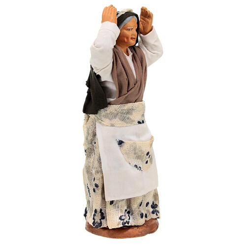 Donna arrabbiata presepe napoletano 13 cm 3