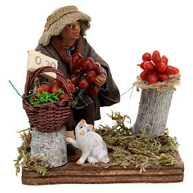 Venditore pomodori presepe napoletano 10 cm
