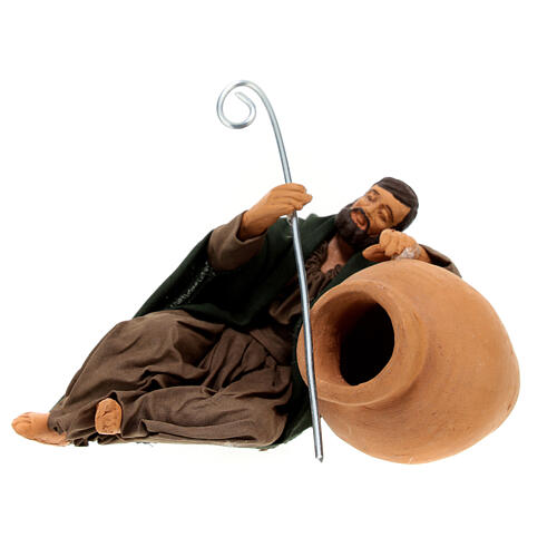 Saint Joseph sleeping for Neapolitan Nativity Scene with 10 cm characters 1