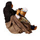 Mujer con ánfora sentada belén napolitano 15 cm s4