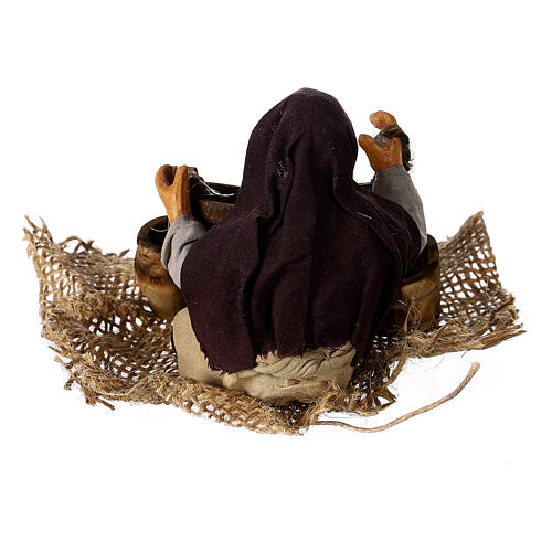 Venditore anfore tinozze presepe napoletano 13 cm 4