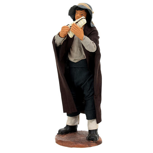 Flute player for Neapolitan Nativity Scene with 15 cm characters 2