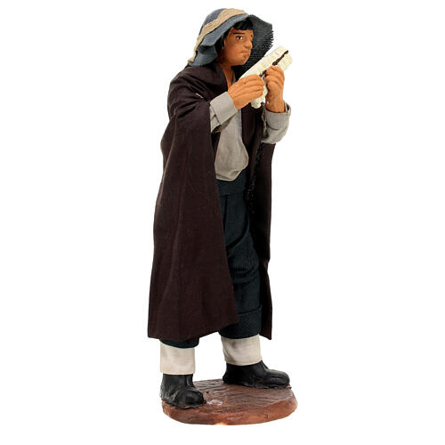 Flute player for Neapolitan Nativity Scene with 15 cm characters 3