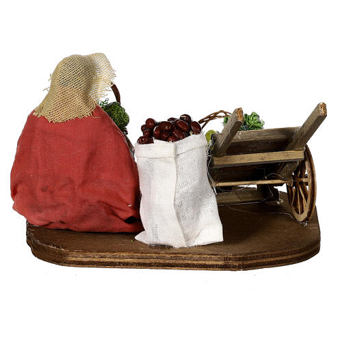 Sprzedawczyni owoców, figurka do szopki neapolitańskiej, 13 cm 5