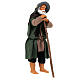 Man standing with stick for Neapolitan Nativity Scene with 15 cm characters s4