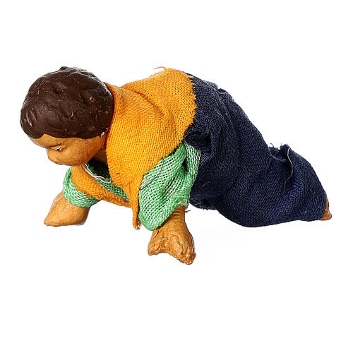 Bebê engatinhando para presépio napolitano com figuras de altura média 10 cm 5
