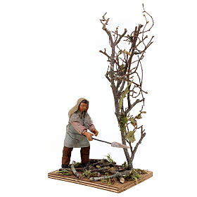 Man with axe for Neapolitan Nativity Scene with 13 cm characters