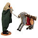 Uomo con asino presepe napoletano 15 cm s4