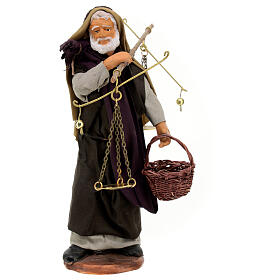 Man with scales Neapolitan nativity figurine 15 cm