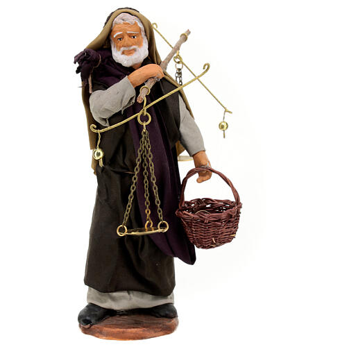 Man with scales Neapolitan nativity figurine 15 cm 1