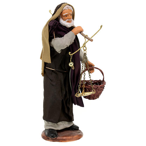 Man with scales Neapolitan nativity figurine 15 cm 4
