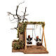Children on swing Neapolitan nativity scene ANIMATED 12 cm s1