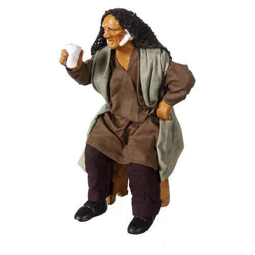 Coppia di ubriachi 2 pz presepe napoletano 15 cm 2