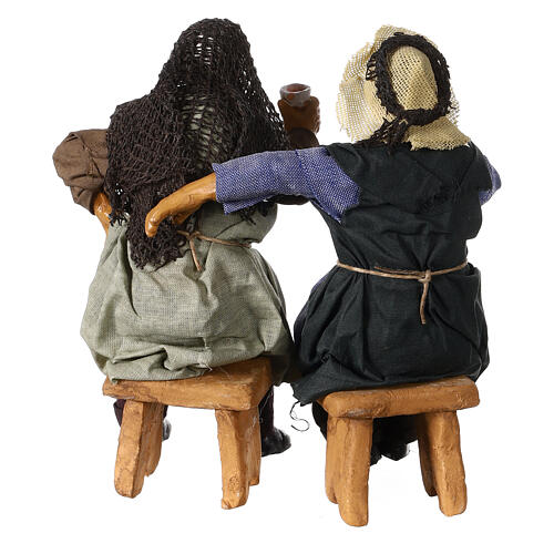 Coppia di ubriachi 2 pz presepe napoletano 15 cm 6
