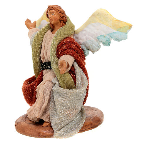 Angel on his knees for Neapolitan Nativity Scene of 12 cm 2
