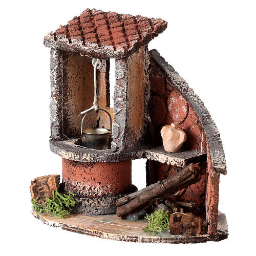 Well with jar and window for 6-8 cm Neapolitan Nativity Scene 2