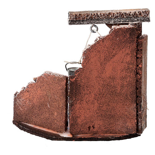 Puits avec sceau crèche napolitaine h 12 cm 4