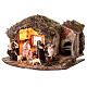 Cabana da Natividade com forno para presépio com figuras de altura média 15 cm; 60x40x36 cm s3