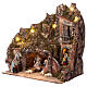 Presepe Natività fontana balcone 30x50x40 presepe napoletano 10 cm s3