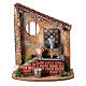 Fontana asimmetrica con finestrella presepe napoletano h 15 cm s1