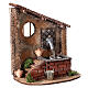 Fontana asimmetrica con finestrella presepe napoletano h 15 cm s3