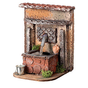 Rectangular fountain with bucket and jar for 8-10 cm Neapolitan Nativity Scene