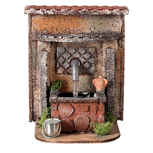 Rectangular fountain with bucket and jar for 8-10 cm Neapolitan Nativity Scene 1