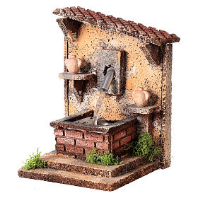 Asymetrical rectangular fountain for Neapolitan Nativity Scene with 8 cm characters