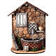 Half-moon fountain with window and stairs for 8-10 Neapolitan Nativity Scene s1