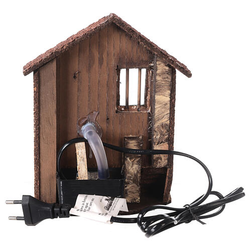 Fontana mezzaluna scaletta finestrella presepe napoletano 20 cm 4