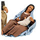 Natividad sentada María abraza Jesús 30 cm belén napolitano s2