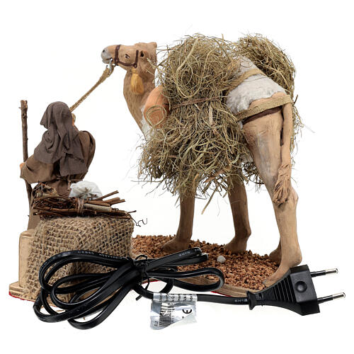 Camel driver with his camel, MOTION for Neapolitan Nativity Scene of 20 cm 4