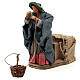 Woman cala basket 12 cm ANIMATED Neapolitan nativity scene s3