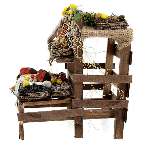 Stragan rybny – szopka neapolitańska, dla figurki 20 cm, 15x12x12 cm 4