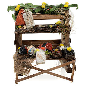 Fish stand figurine 20 cm 15x15x15 cm Neapolitan nativity scene