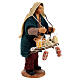 Men selling cheese and charcuterie 10x5 cm for Neapolitan Nativity Scene s3
