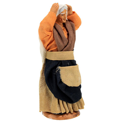 Angry woman 10x5 cm for Neapolitan Nativity Scene 3