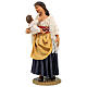 Woman with child in her arms for Neapolitan Nativity Scene of 30 cm s1