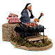 Woman grilling, ANIMATED character of 12 cm for Neapolitan Nativity Scene s3
