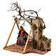 Mother on swing baby 10 cm Neapolitan nativity scene ANIMATED s3
