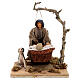 Woman rocking her baby ANIMATED character of 12 cm for Neapolitan Nativity Scene s1